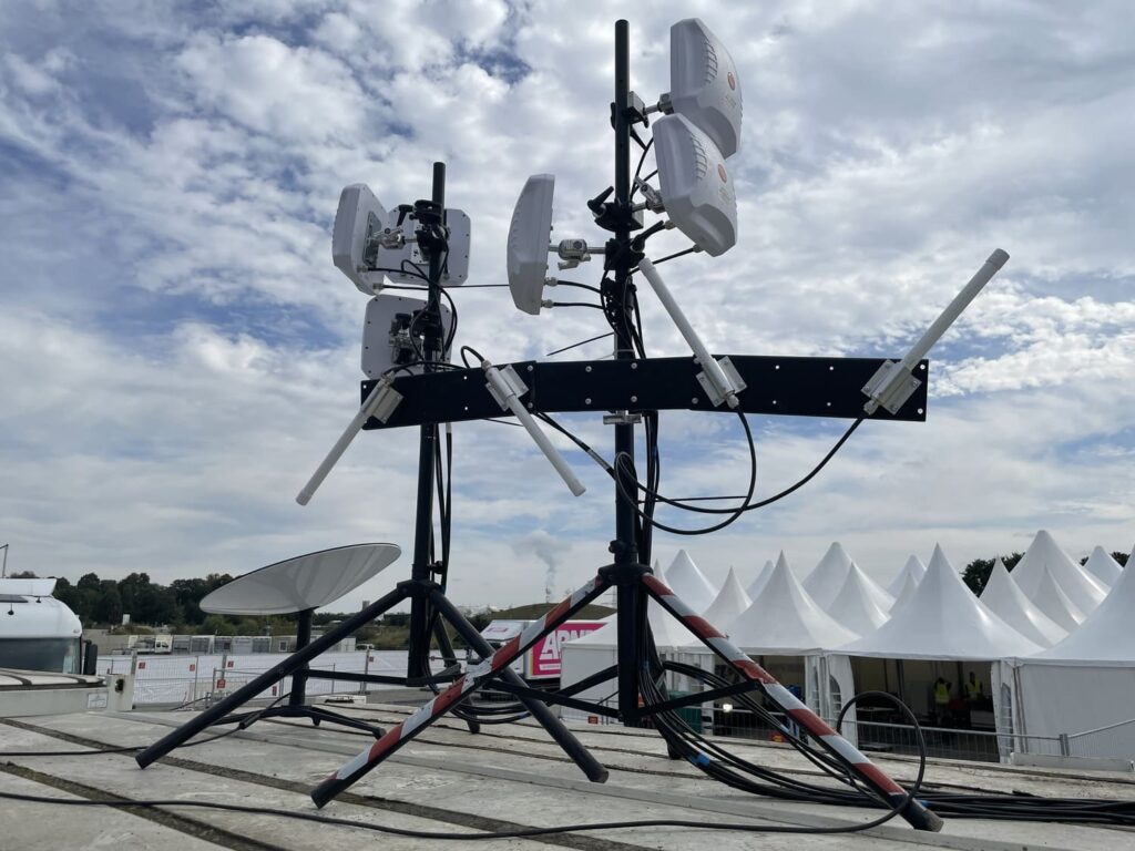 ASCEND WLAN on the festival grounds in tents