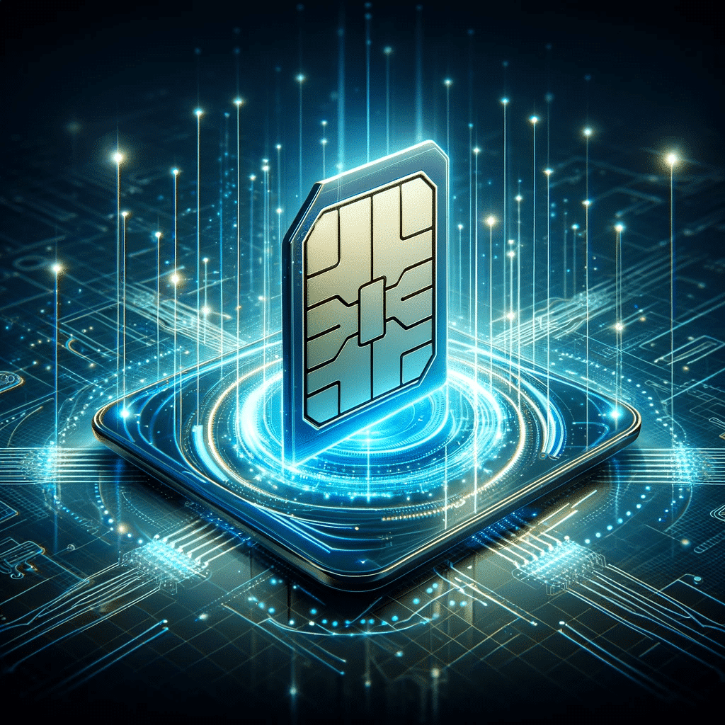Futuristische SIM-Karte mit ständiger Online-Verbindung
