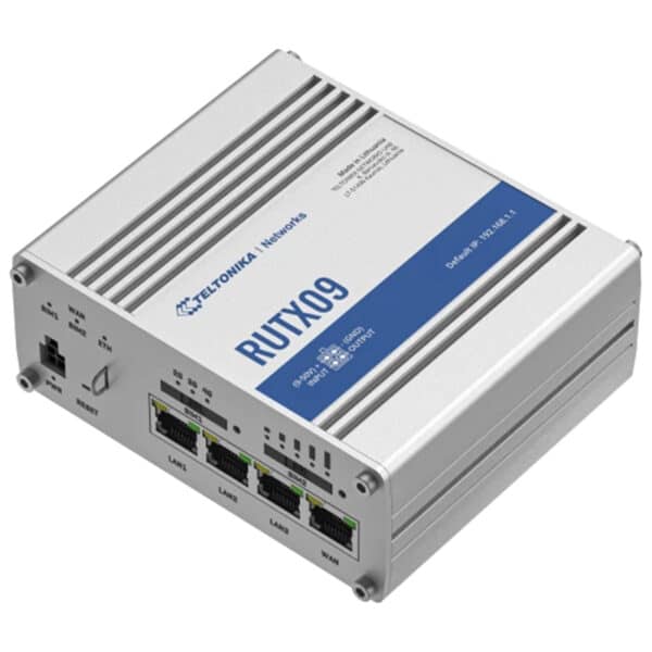 Teltonika RUTX09 industrial router.