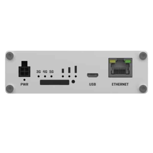 Network device with Ethernet and USB ports.