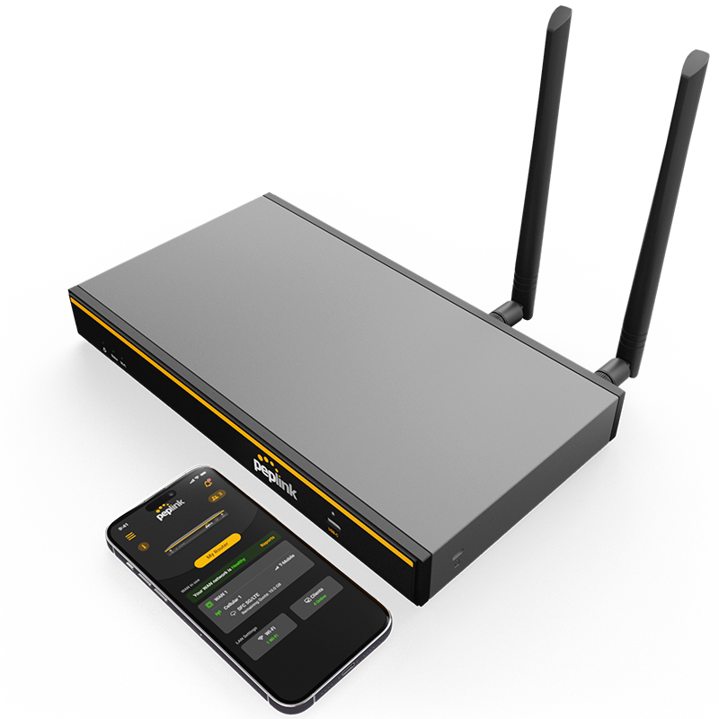 WLAN router and smartphone with app
