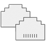 Dibujo del símbolo del conector Ethernet