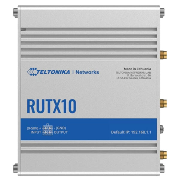 Teltonika RUTX10 industrial router.