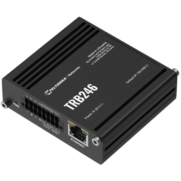 TRB246 industrial Ethernet IO GPRS router.