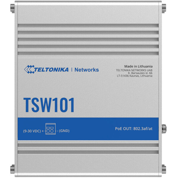 Сетевой коммутатор TSW101 от компании Teltonika.