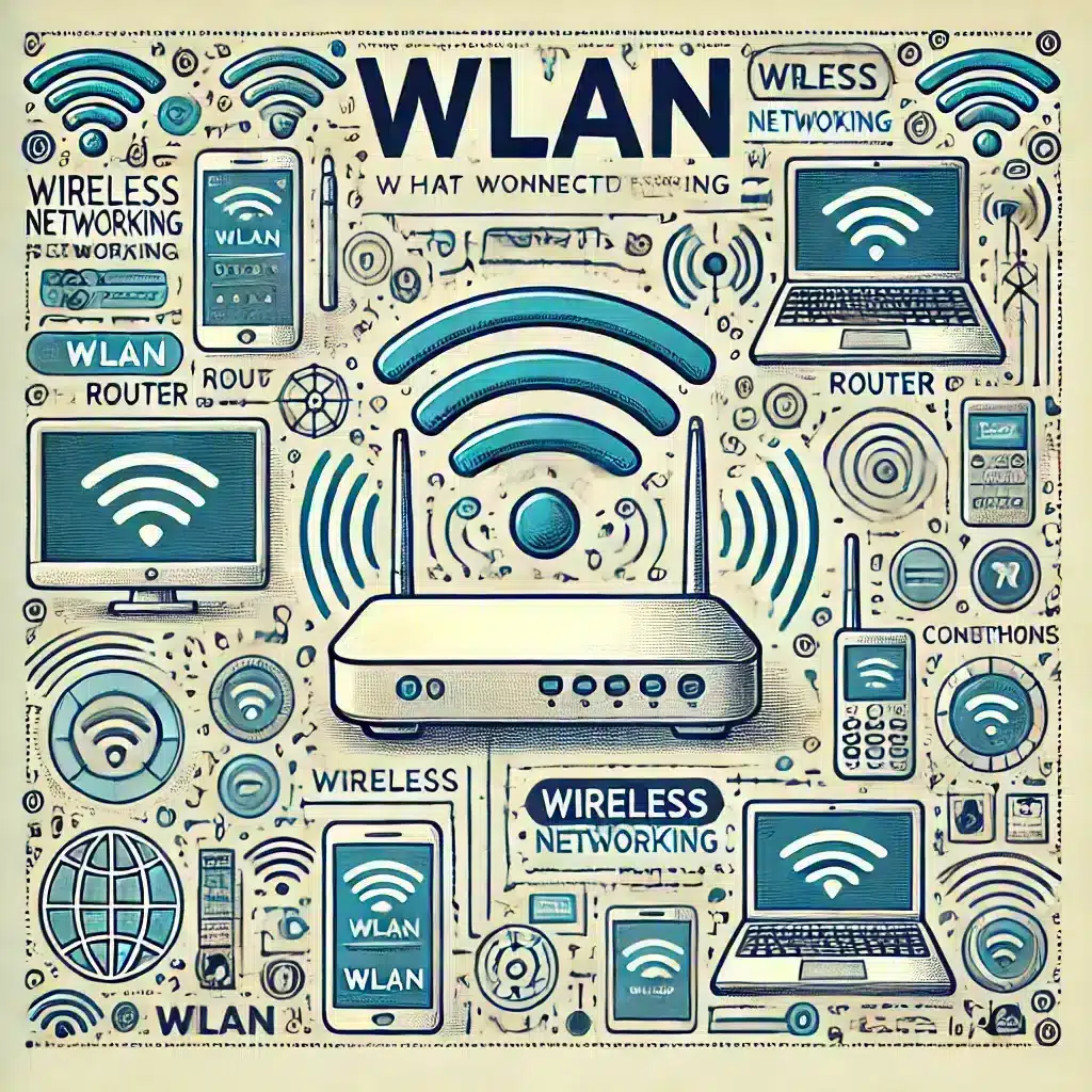 WLAN y dispositivos de redes #drahtlos.