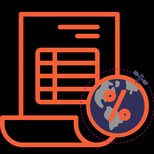 Infographie sur les pourcentages et documents mondiaux